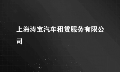 上海濤寶汽車(chē)租賃服務(wù)與通信設(shè)備修理 便捷出行與高效通信的完美結(jié)合